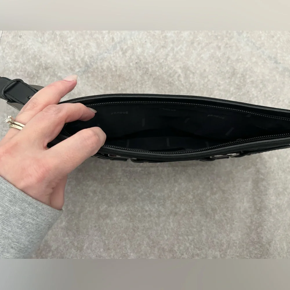 Prague Black Wristlet/Purse
